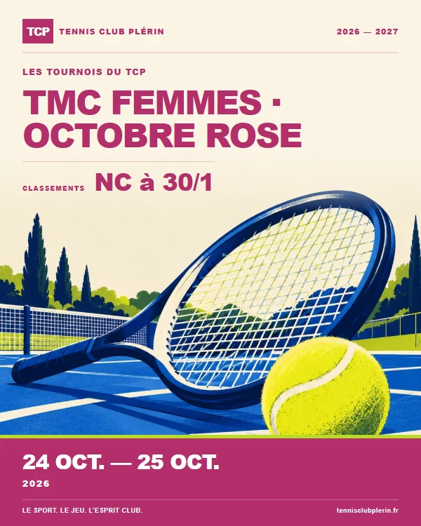 Affiche du tournoi Octobre rose
