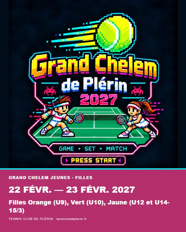 Affiche Grand Chelem de Plérin 2027