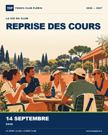 Affiche Reprise des cours — lundi 14 septembre