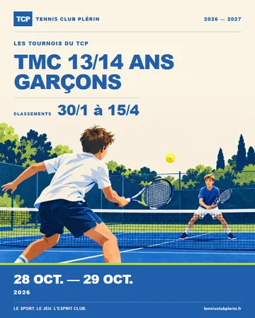 Affiche TMC 13/14 ans garçons — 28 oct. → 29 oct.