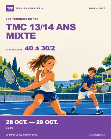 Affiche TMC 13/14 ans mixte — 28 oct. → 29 oct.