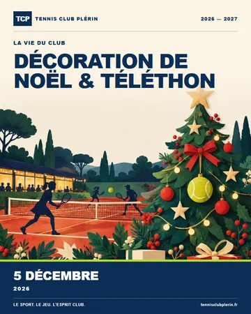 Affiche Décoration de Noël & Téléthon — samedi 5 décembre