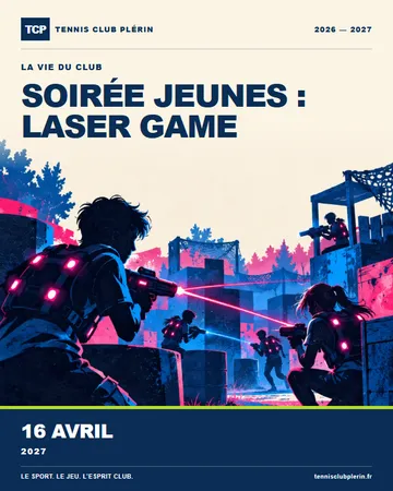 Affiche Soirée jeunes : laser game — vendredi 16 avril