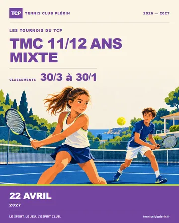 Affiche TMC 11/12 ans mixte — jeudi 22 avril