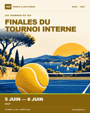 Affiche Finales du tournoi interne — 5 juin → 6 juin