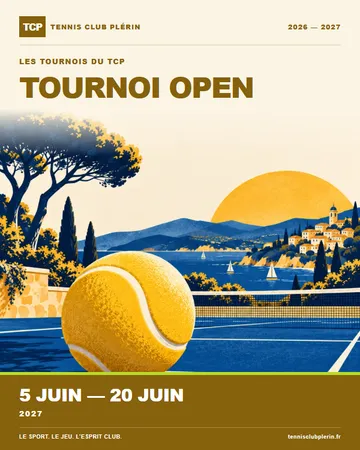 Affiche Tournoi Open — 5 juin → 20 juin
