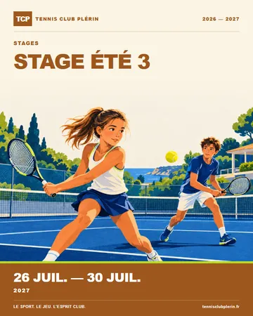 Affiche Stage été 3 — 26 juil. → 30 juil.