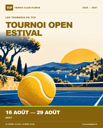 Affiche Tournoi Open estival — 16 août → 29 août