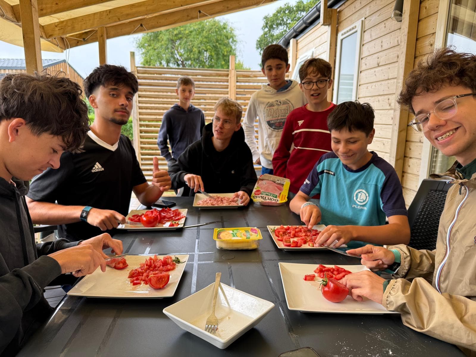 Jeunes du TC Plérin en tournoi